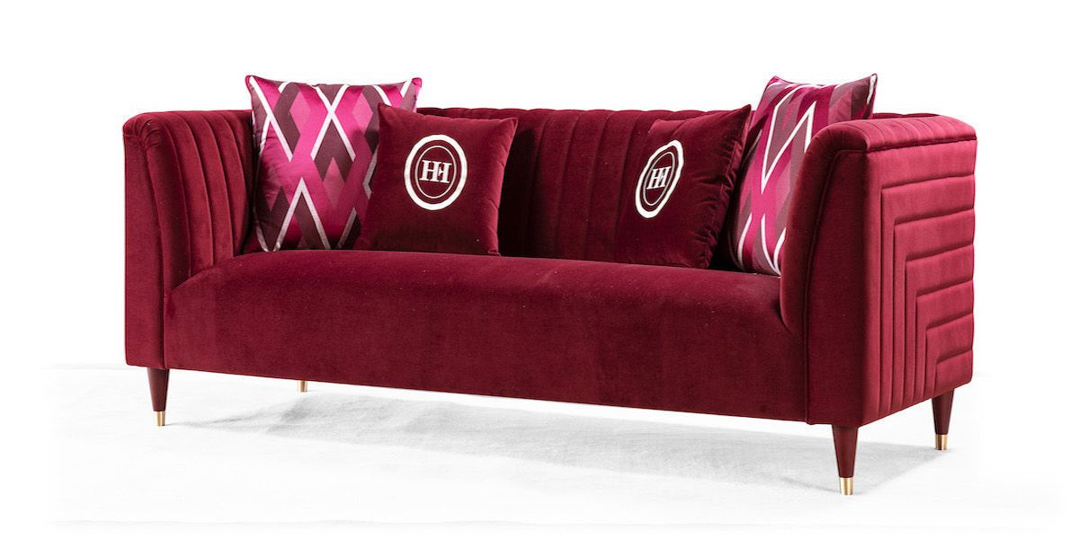 Canapé_3_places_en_velours_ROSSO_-_Bordeaux_LaMaisonDuCanapé