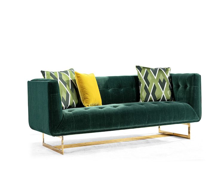 Canapé_2_places_en_velours_VERDERO_-_Vert_LaMaisonDuCanapé