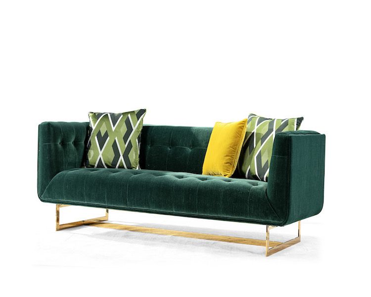 Canapé_2_places_en_velours_VERDERO_-_Vert_LaMaisonDuCanapé