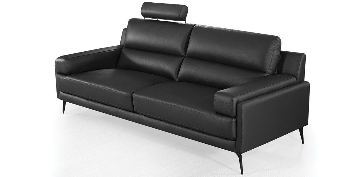 Canapé_3_places_Cuir_MAYRON_-_Noir_LaMaisonDuCanapé