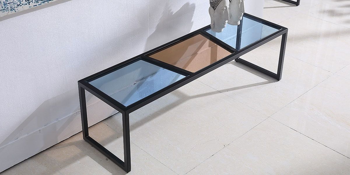 Meuble_TV_verre_ESPRIT_-_Marron_/_Bleu_LaMaisonDuCanapé