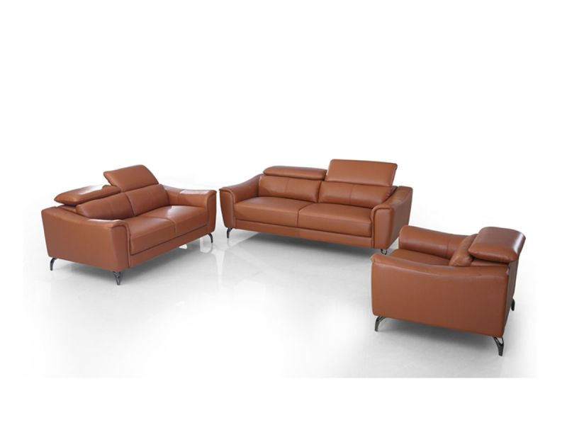 Canapé_2_places_en_cuir_KRYS_-_Marron/Cognac_LaMaisonDuCanapé