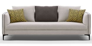 Canapé 3 places en tissu SAMARA - Beige