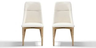 Chaise Design DUNE - Beige - Lot de 2