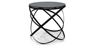 Table d'appoint verre IRIS - Gris