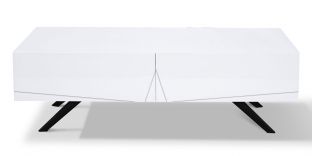 Table basse laqué ASTER - Blanc