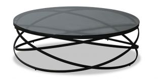 Table basse verre IRIS - Gris
