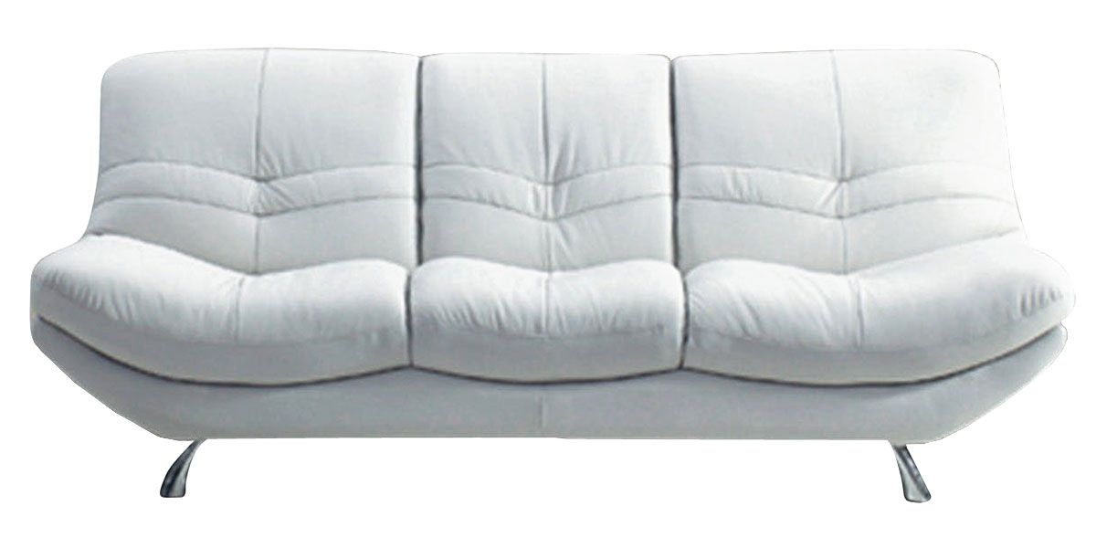Canapé 3 places en cuir blanc DIANE