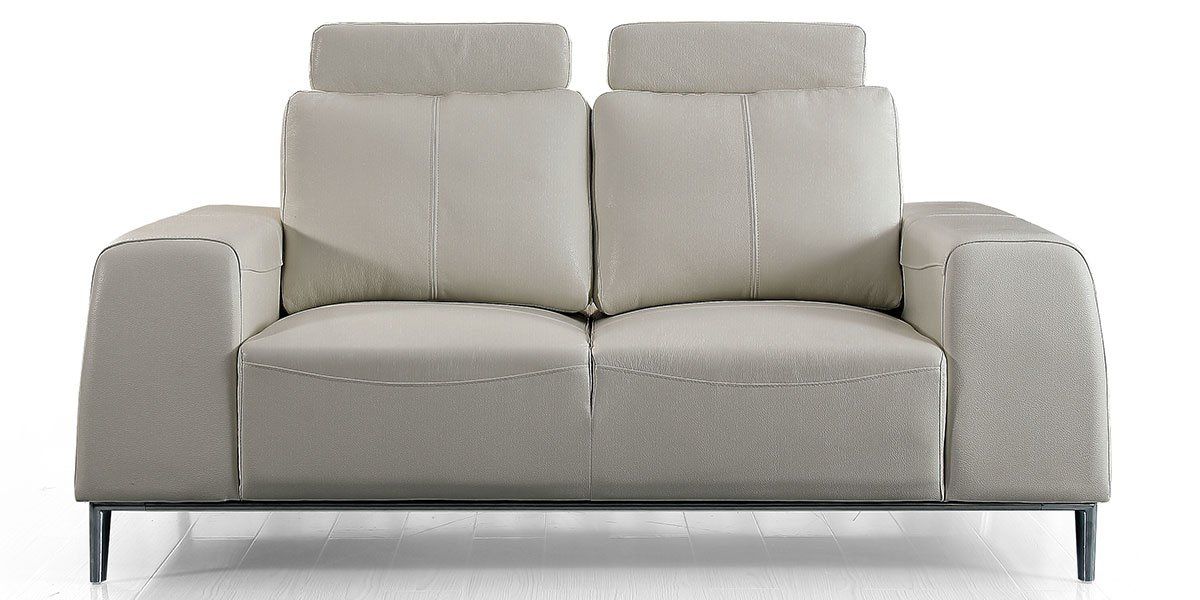 Canapé 2 places en cuir avec dossier avance-recul  LOOLAK