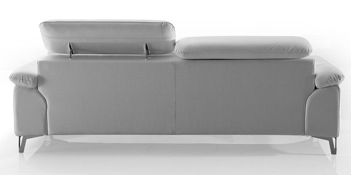 Canapé 3 places en cuir MILAN - Blanc