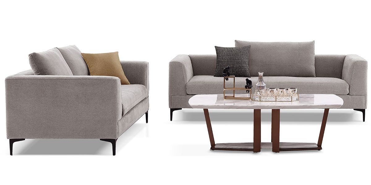 Fauteuil en tissu JULY - Beige 