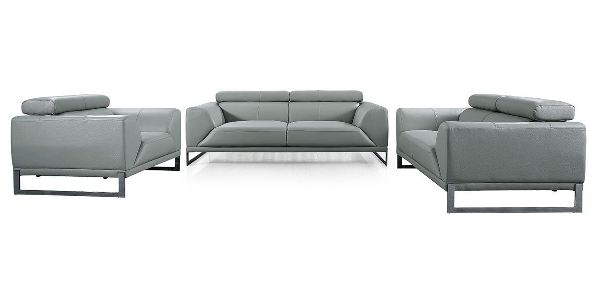 Fauteuil cuir Design HAVANA – Gris