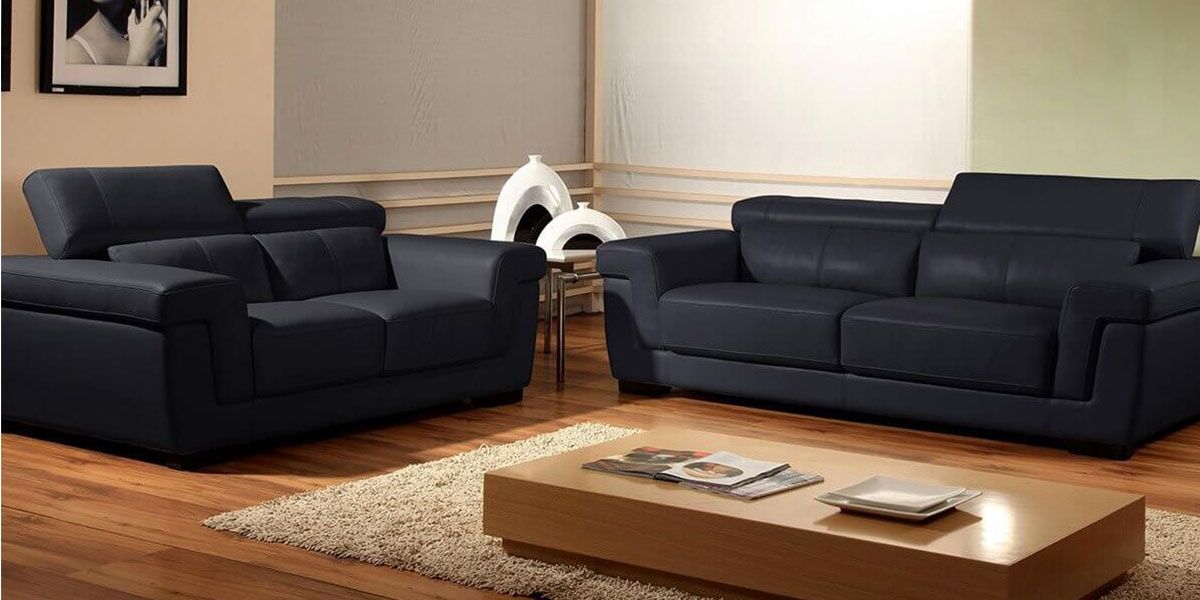 Fauteuil en cuir noir EVASION