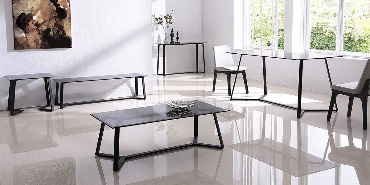 Meuble TV verre NEO - Noir