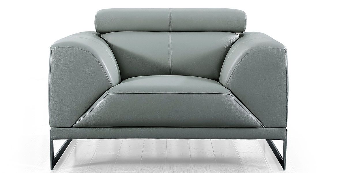 Fauteuil cuir Design HAVANA – Gris