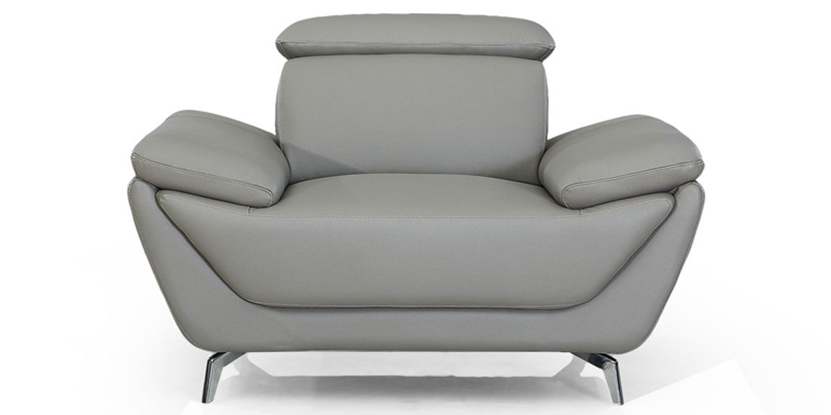 Fauteuil en cuir LEA