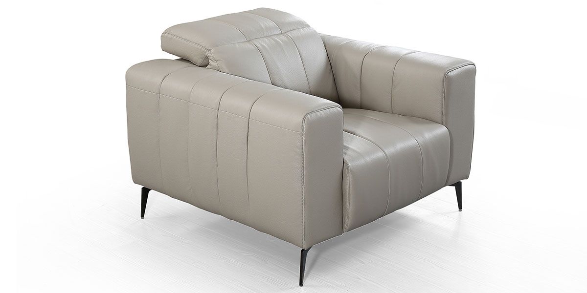 Fauteuil cuir Design KIKO – Beige