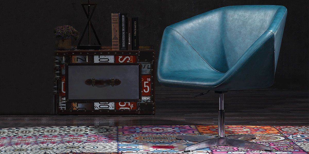 Chaise Confort Design KOBAR - Bleu