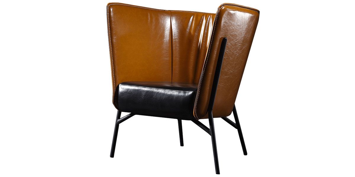 Fauteuil Design MANAR - Marron/Noir