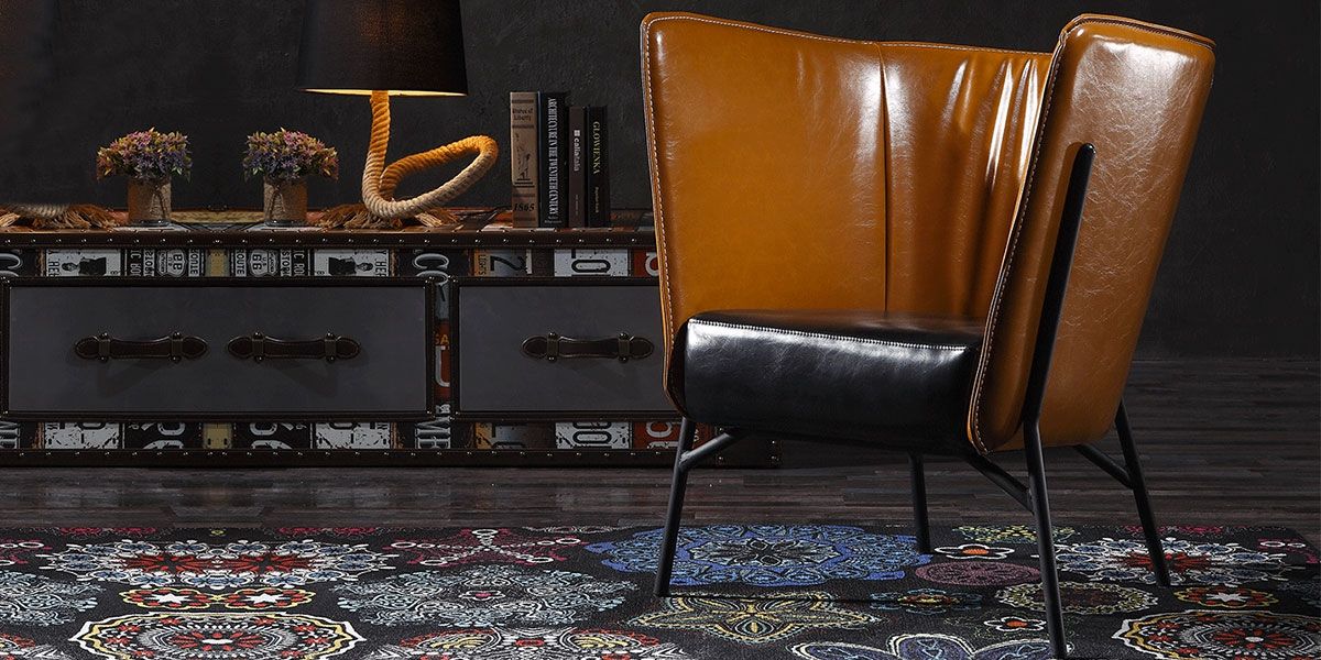 Fauteuil Design MANAR - Marron/Noir