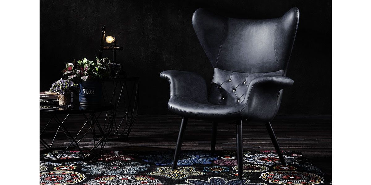 Chaise Confort Design ATLAS - Noir