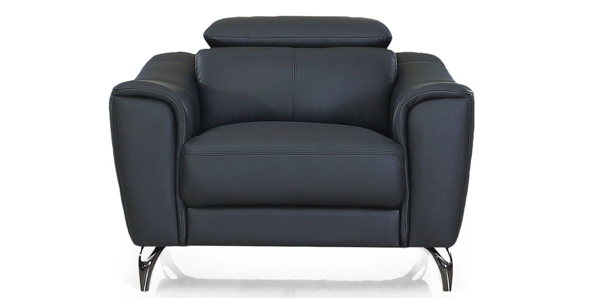 Fauteuil en cuir KRYS