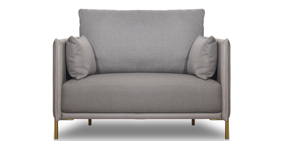 Fauteuil en tissu BOSEO - Taupe