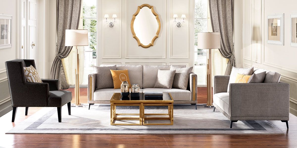 Fauteuil en tissu BIRMA - Noir