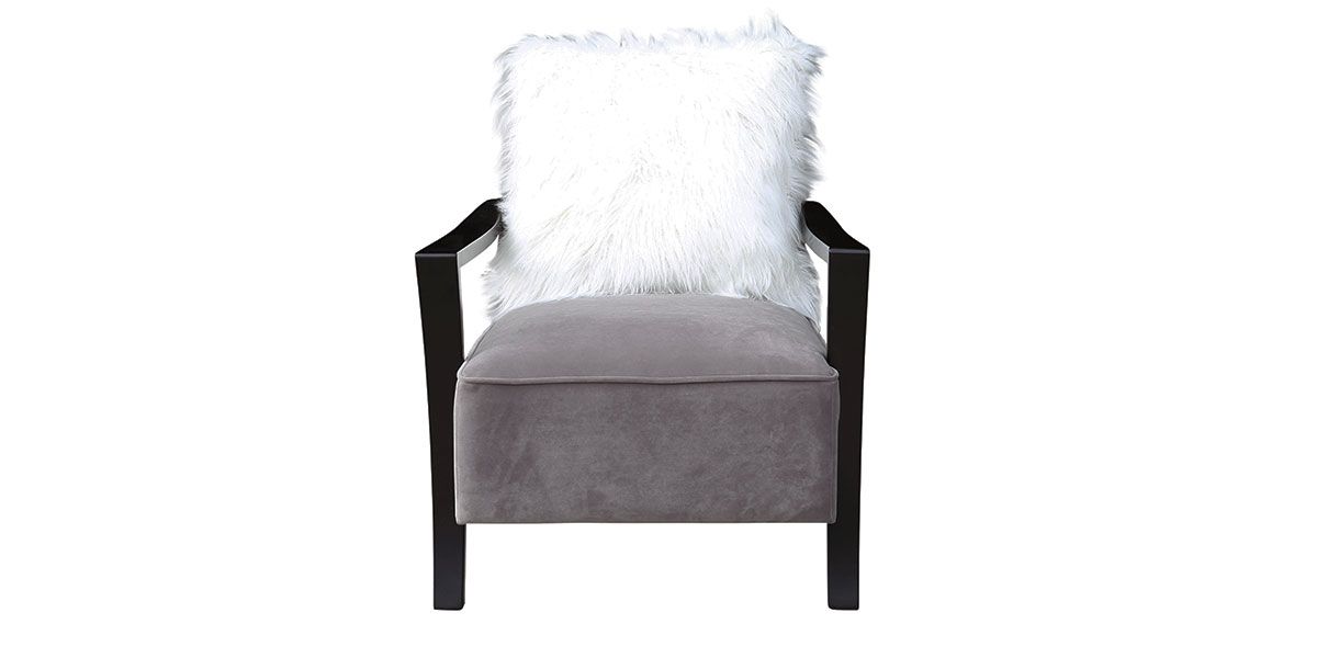 Fauteuil en velours ROMA