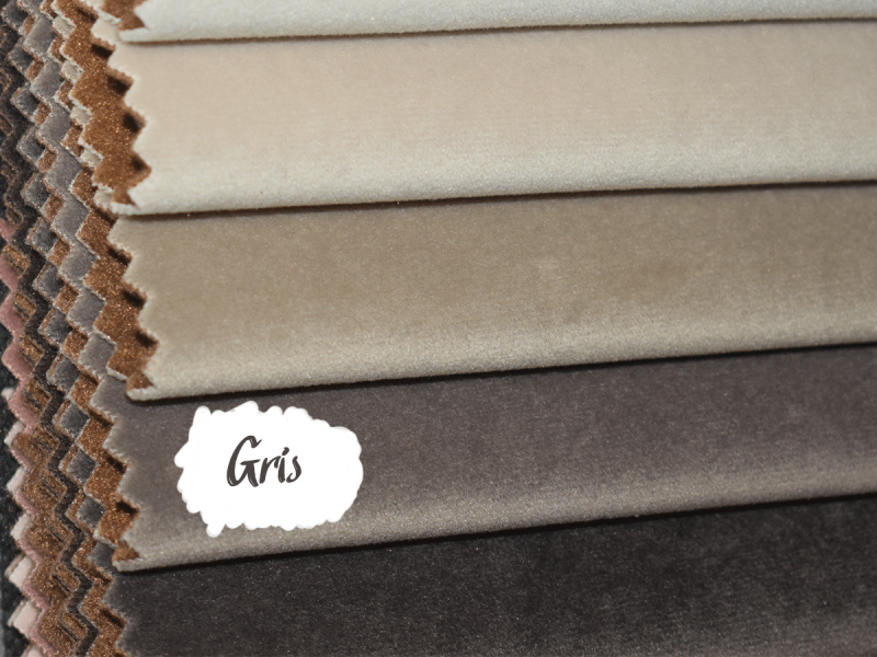 Fauteuil en velours BLOOM - Gris