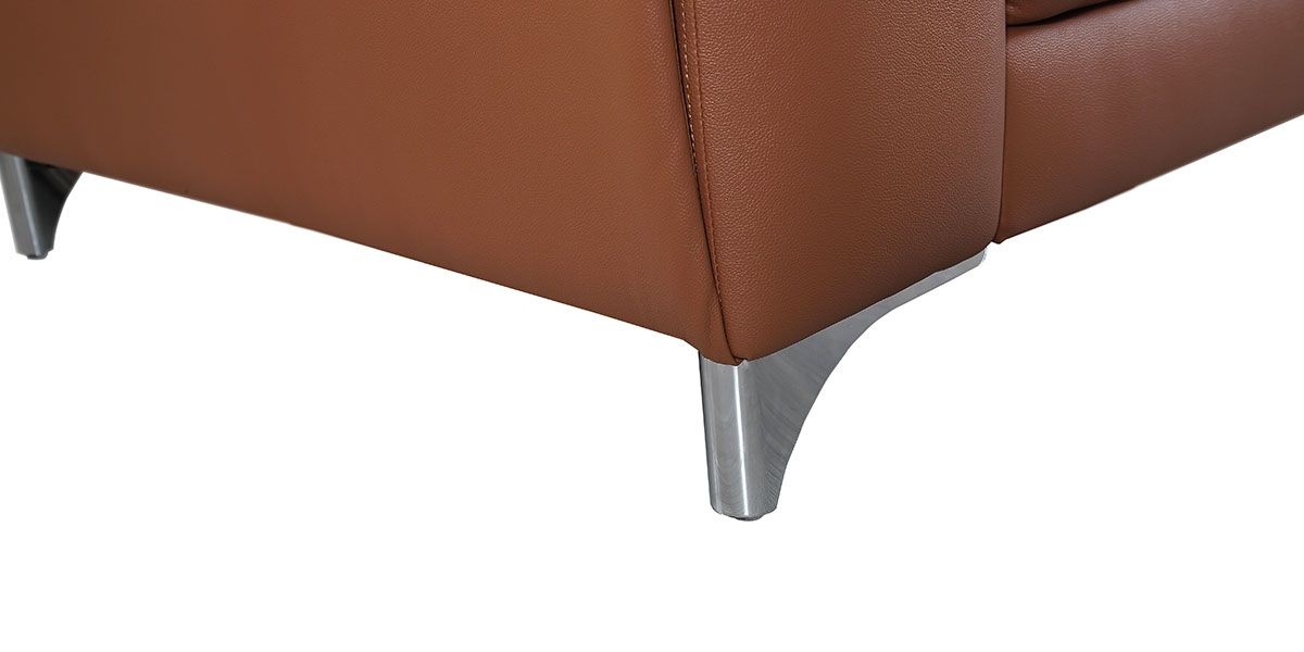 Fauteuil cuir Design ZAARA - Cognac