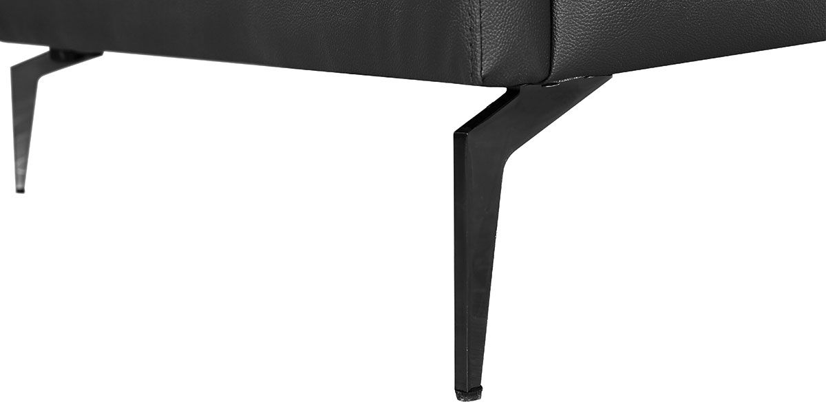 Fauteuil cuir Design MAYRON - Noir