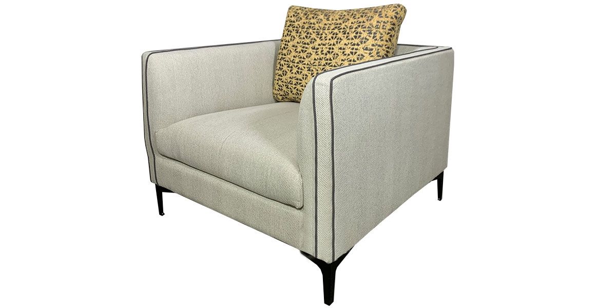 Fauteuil en tissu SAMARA - Beige