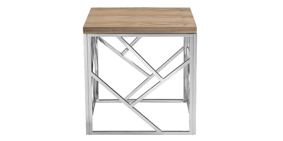 Table basse bois et acier SOAN - Fréne/Acier