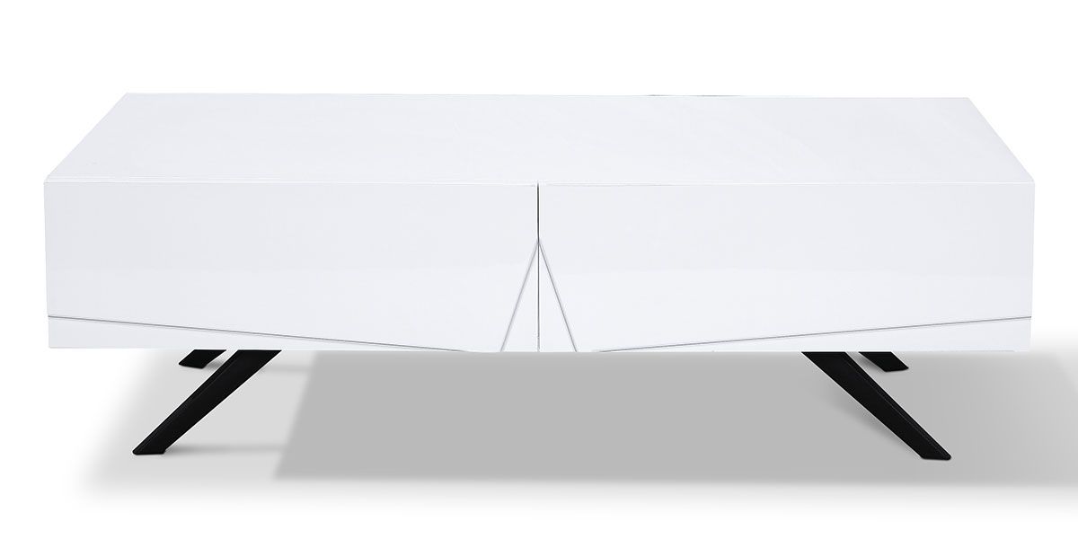 Table basse laqué ASTER - Blanc