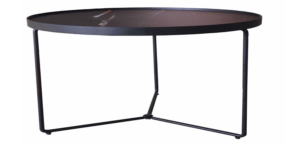 Table basse verre Large ZEBRA - Effet marbré (A1)