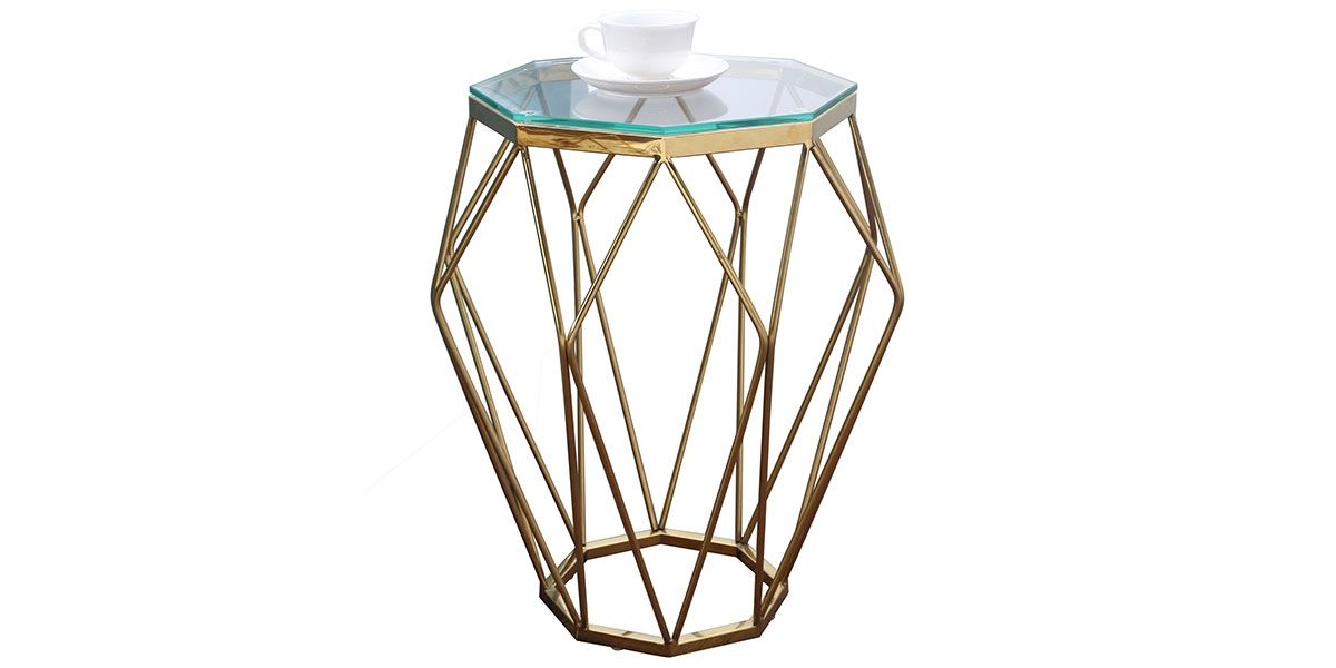 Table basse/ table d'appoint verre SILLA - Transparent