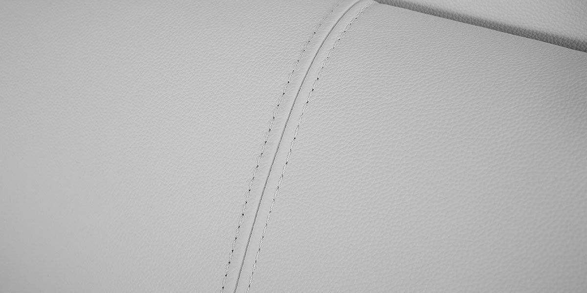 Fauteuil cuir Design JACOB - Blanc