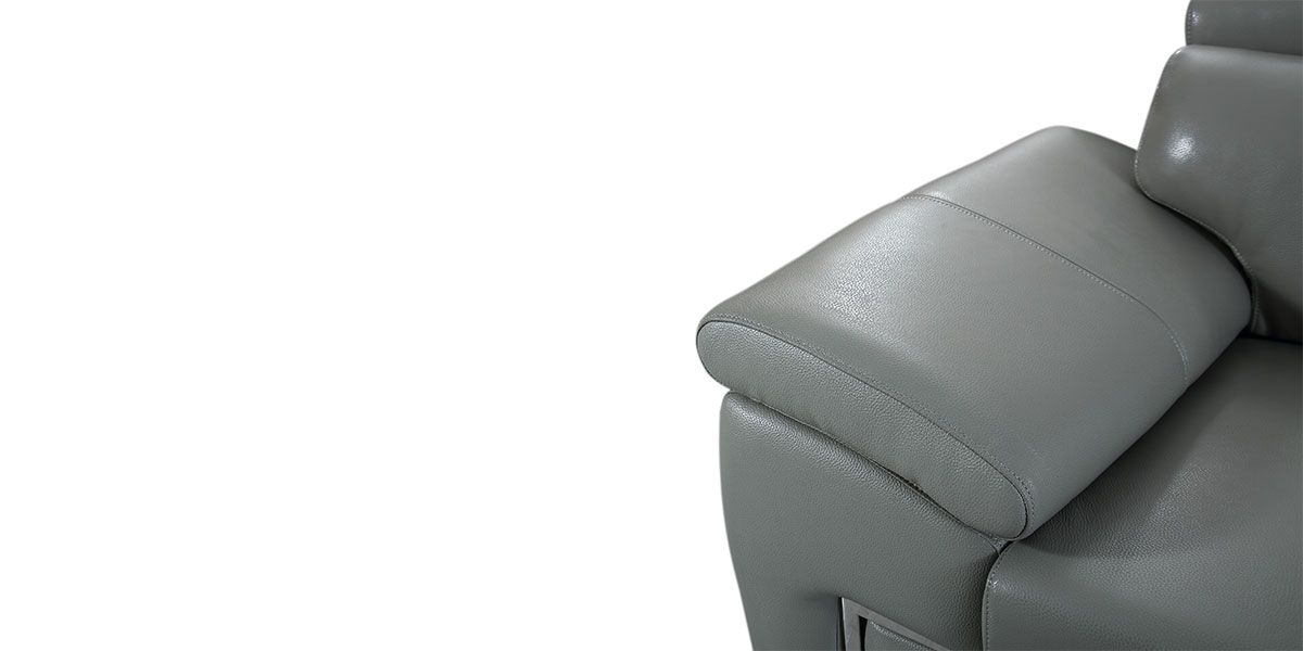 Fauteuil Cuir Design KARE - Gris