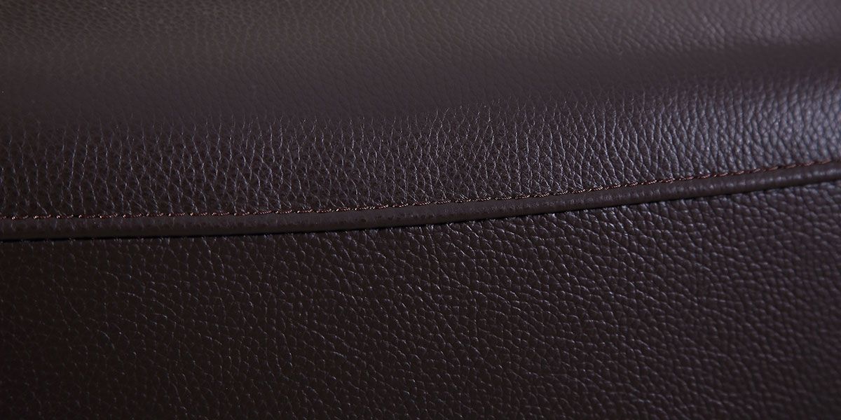 Fauteuil pivotant en cuir Design ALYAS – Marron