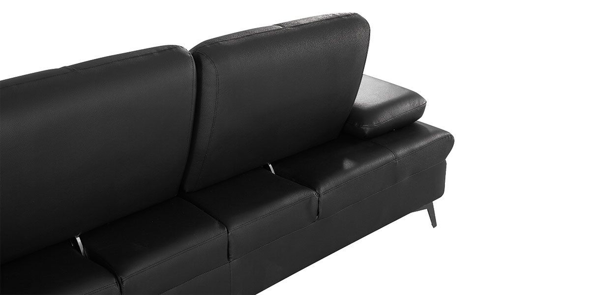 Canapé 3 places Cuir avec dossier avance-recul IRIS 