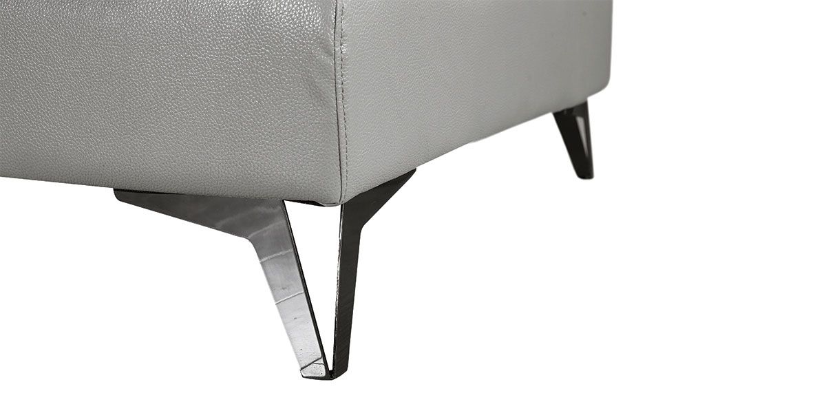 Fauteuil cuir Design avec dossier avance-recul IRIS - Gris