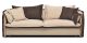 Canapé 3 places en tissu BURDY - Beige/Marron