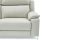Fauteuil relaxation électrique 1 place en cuir KARA - Gris clair