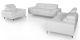 Fauteuil cuir Design JACOB - Blanc