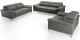 Fauteuil Design en cuir MILAN - Gris
