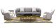 Fauteuil en velours MALINA - Beige
