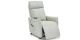 Fauteuil releveur électrique 1 place en cuir PULA - Gris perle 