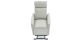 Fauteuil releveur électrique 1 place en cuir PULA - Gris perle 