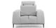 Fauteuil cuir avec dossier avance-recul LOOLAK – Blanc
